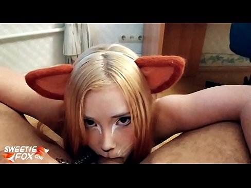 ❤️ Kitsune swallow dick and cum in her mouth ️ Quality sex at us ❌️